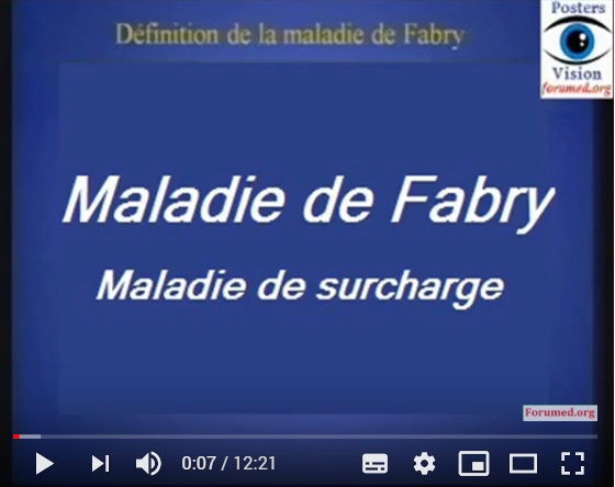 MALADIE DE FABRY Sphingolipidose