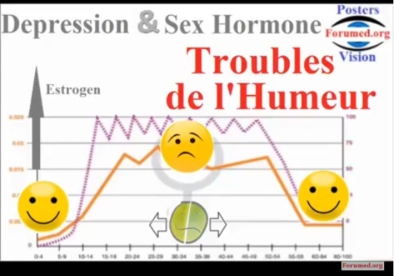 Effets des Hormones œstrogènes et Testostérone sur humeur 