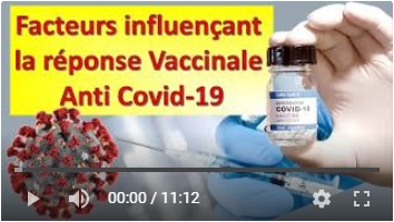 Coronavirus Vaccine: Facteurs influençant la réponse Vaccinale Anti Covid 19 Réaction immunitaire 
