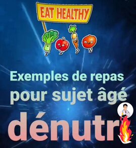 dietetic sujet age denutri exemples de repas
